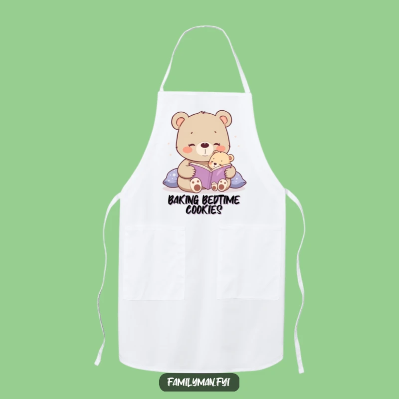Funny Bear Cooking Apron - Sweet Bedtime Design for Kitchen Moments