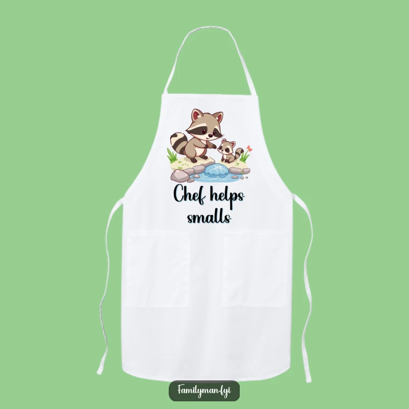 Funny Raccoon Chef Apron: Cook with Kindness and Humor