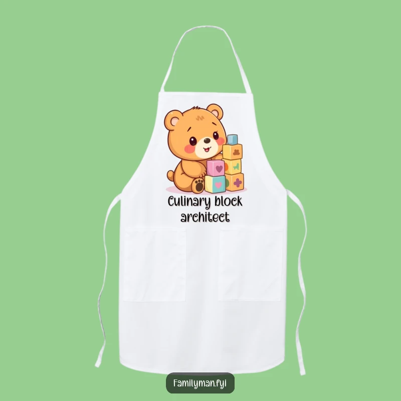 Funny Bear Cub Apron: Playful Gift for the Little Builder Chef