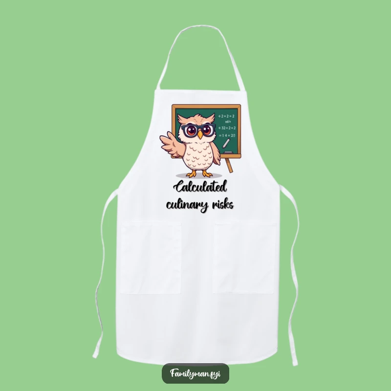 Funny Owl Chef Apron: Smart Kitchen Style for a Humorous Cook