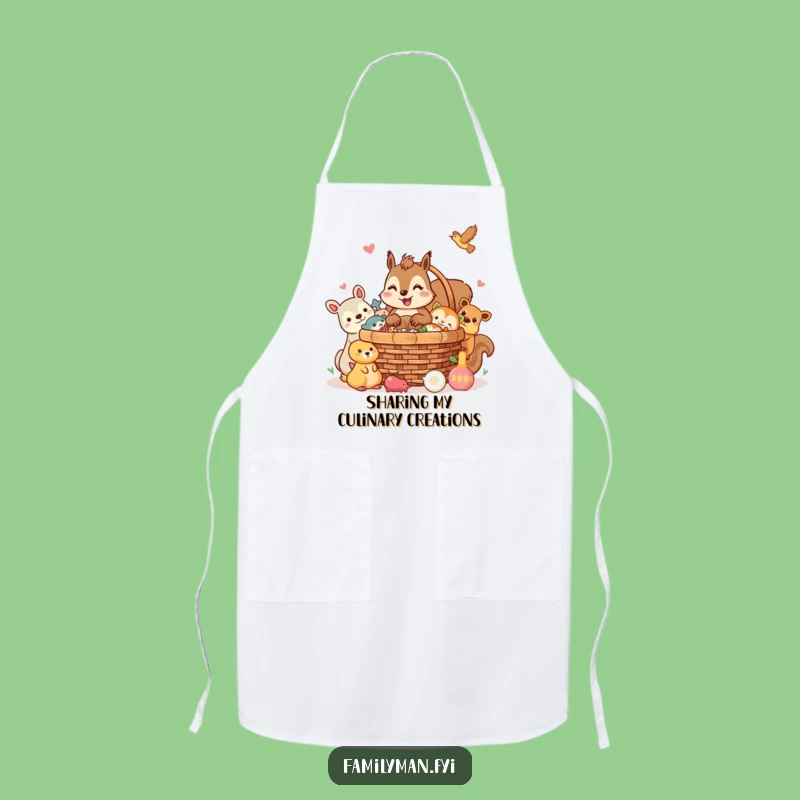 Funny Squirrel Apron: Picnic Host, Generous Chef, Hilarious Funny Gift