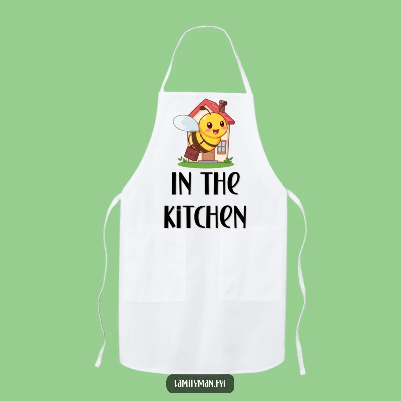 Funny Busy Bee Working Apron - Humorous Professional Kitchen Gift