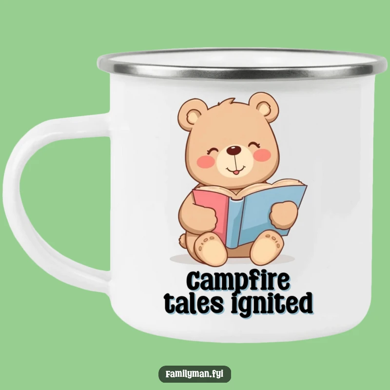 Funny Bear Camping Mug: Trailside Reader, Rugged and Funny Gift for Campers