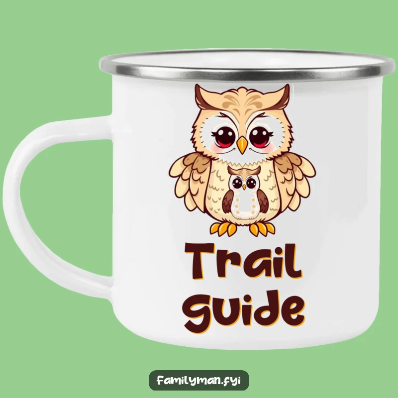 Funny Dad Owl Camping Mug - Wise Guidance for Outdoor Adventures Gift