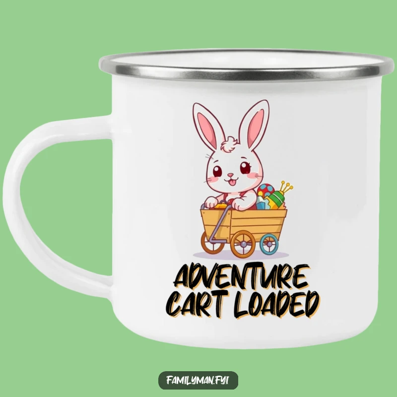 Funny Rabbit Camping Mug: Toy Hauler's Companion, Rugged and Funny Gift