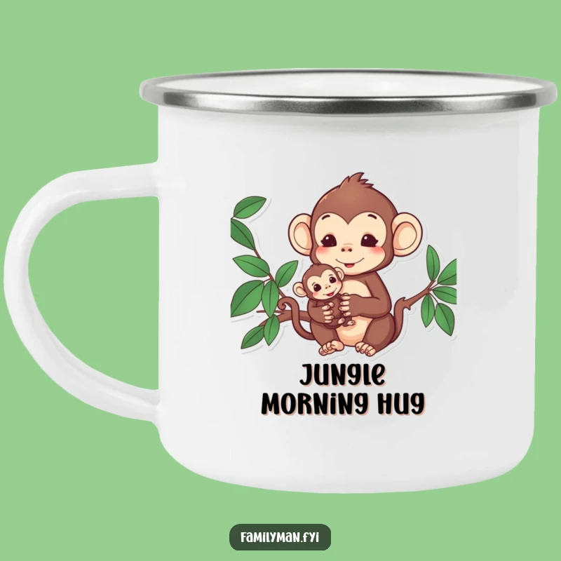Funny Monkey Family Camping Mug: Share Your Brew with Love