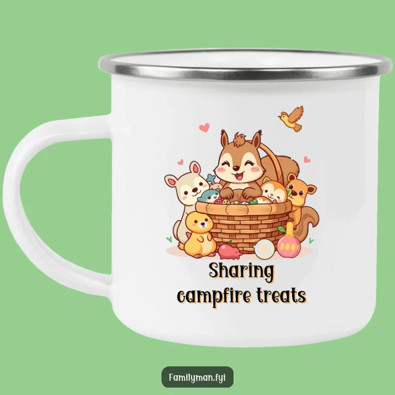 Funny Squirrel Camping Mug: Picnic Pals Outdoors, Shared Adventures, Rugged Funny Gift