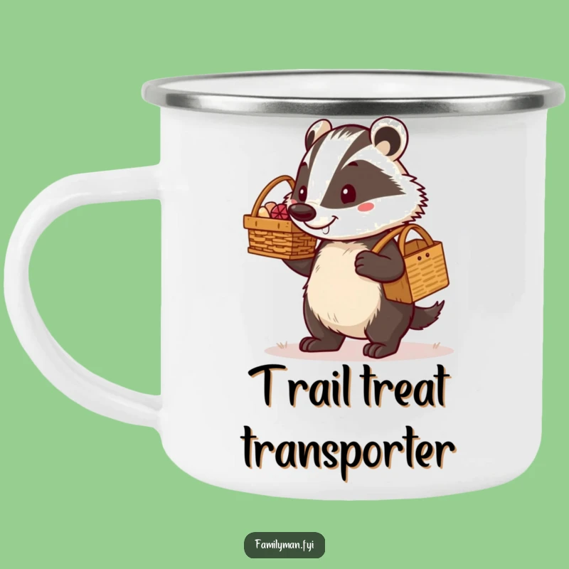 Durable Badger Dad Camping Mug: Determined Picnic Carrier, Outdoor Gift