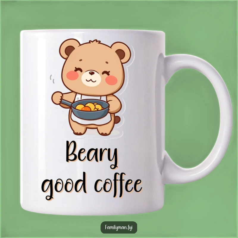 Funny Bear Chef Mug - Happy Cook Gift for Food Lovers
