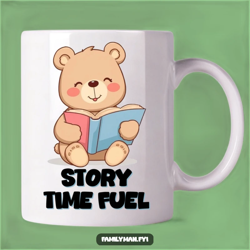 Funny Bear Reading Mug: Cozy Story Time, Perfect Funny Gift for Book Lovers