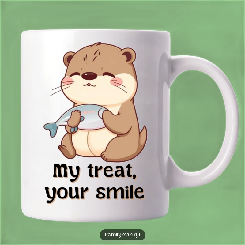 Funny Otter Sharing Mug - Hilarious Gift for Friends & Animal Lovers