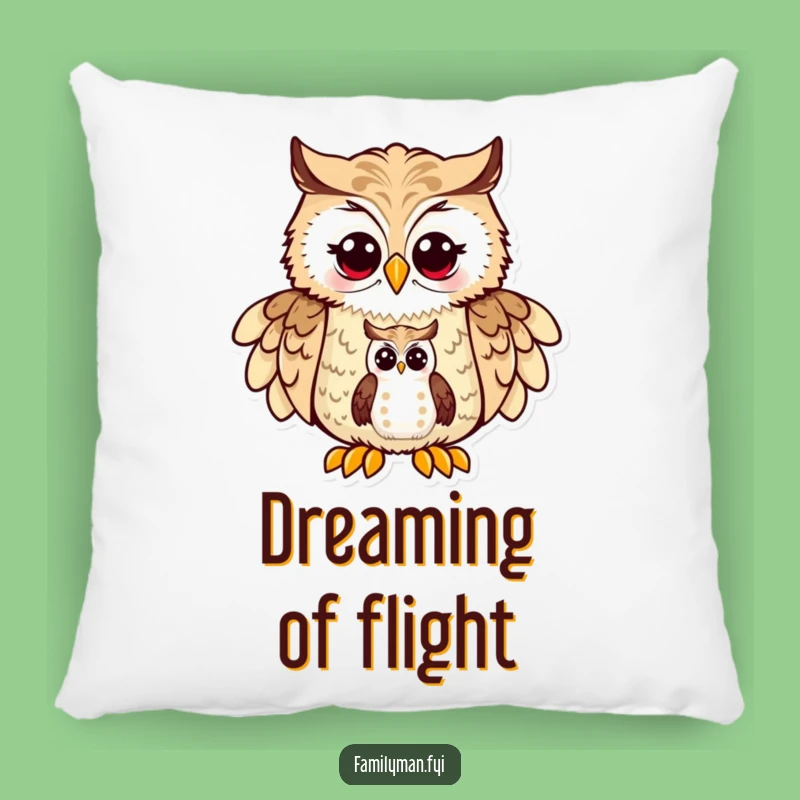 Funny Dad Owl Pillow - Cozy Comfort with Fatherly Wisdom Gift