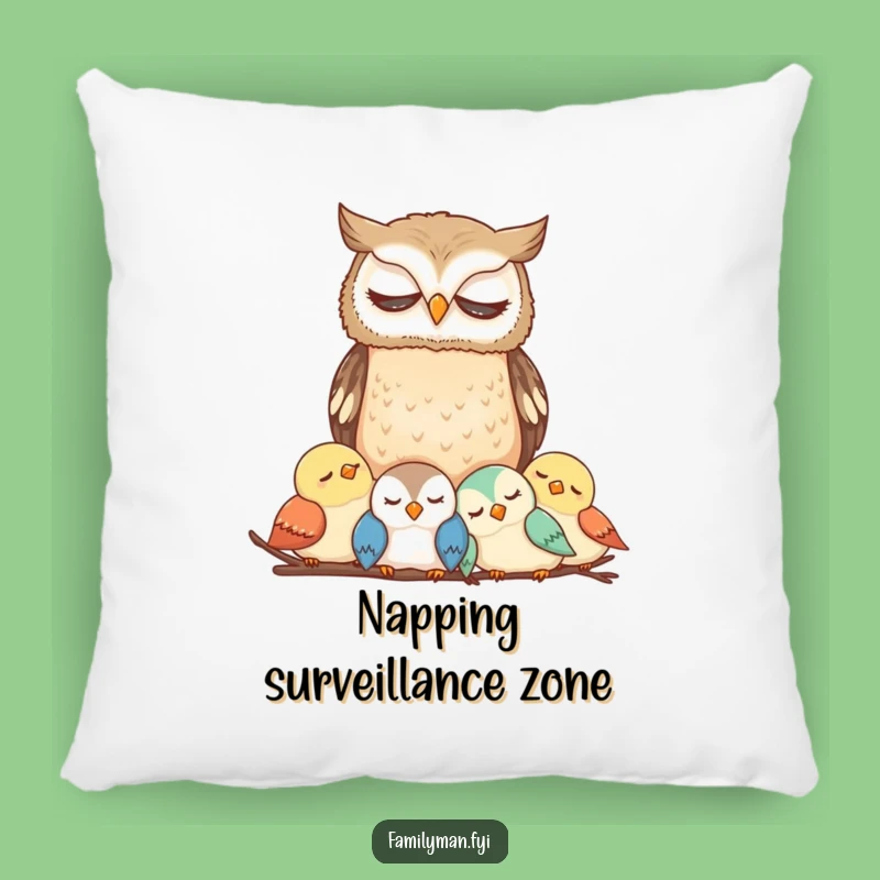 Funny Owl Comfort Pillow - Cozy & Hilarious Decor Gift for Sweet Dreams