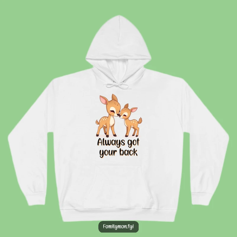 Cozy Funny Gentle Deer Nudge Hoodie: Warm Humor, Great Gift Idea