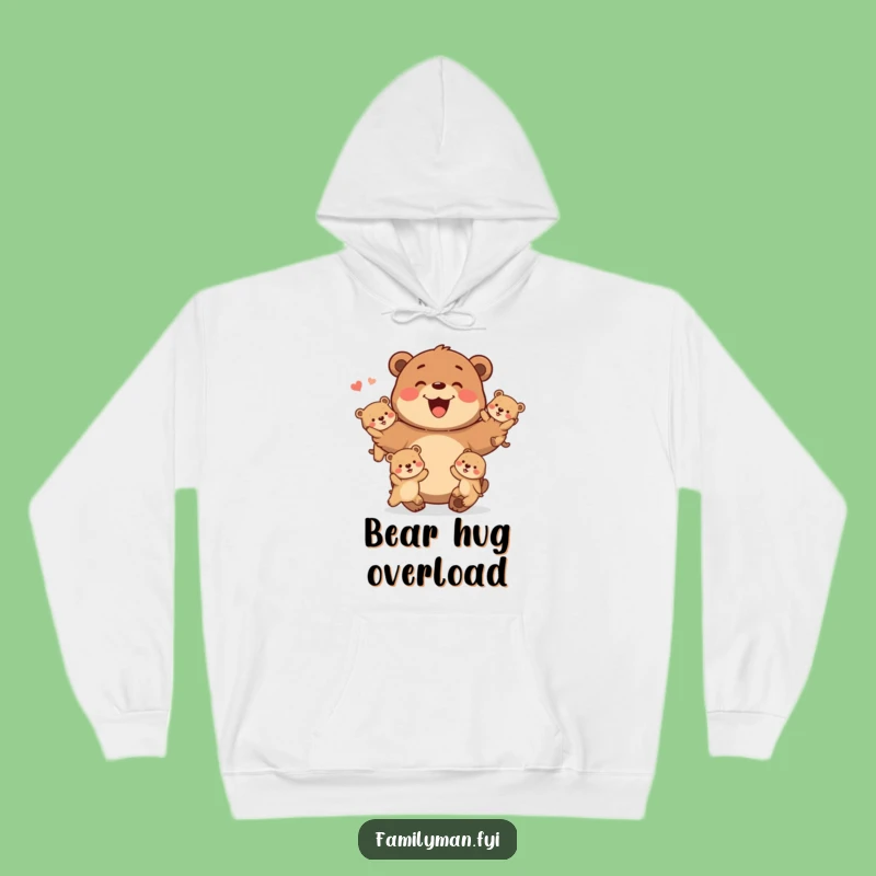 Funny Father Bear Hoodie: Cozy Juggling Dad Sweatshirt, Ideal Family Gift