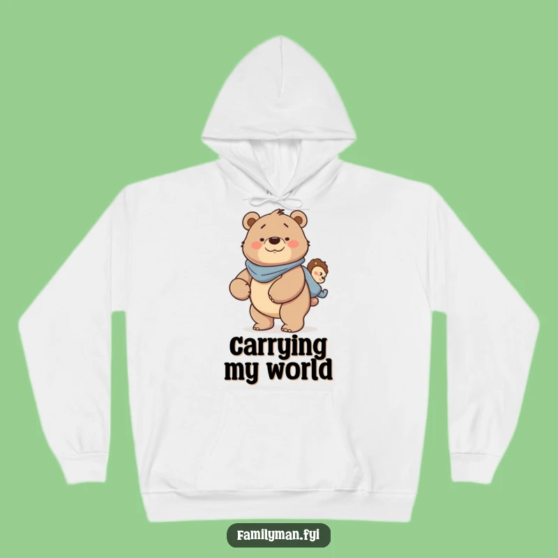 Funny Dad Bear Hoodie - Cozy Strength of a Papa Bear Ride Gift