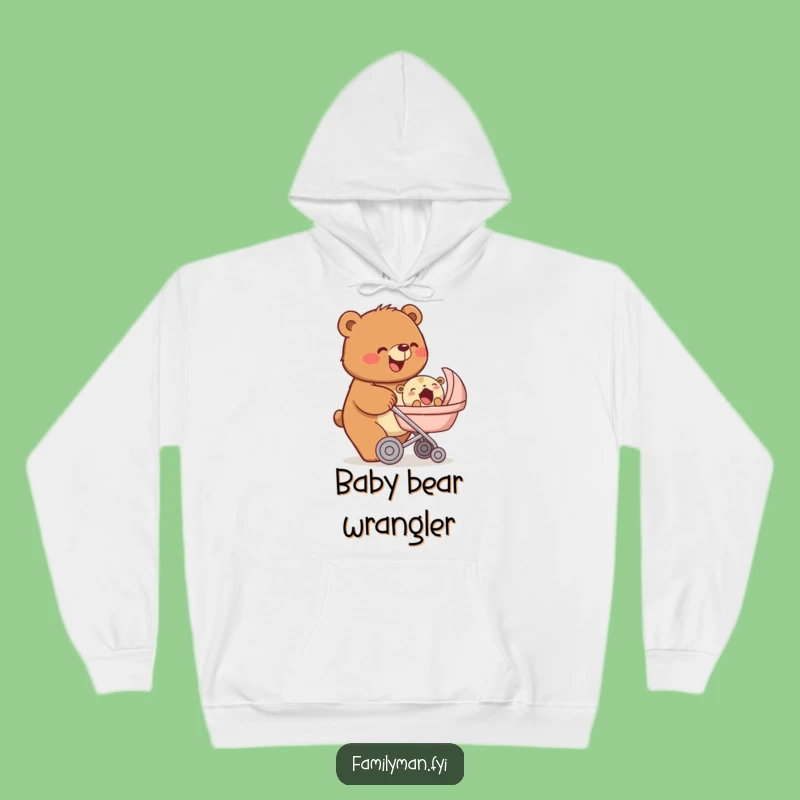 Funny Bear Parent Hoodie: Beaming Love, Cozy Funny Gift for New Moms