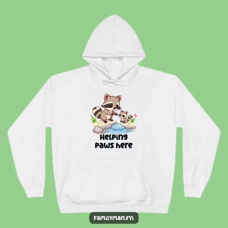Funny Raccoon Pal Hoodie: Cozy Animal Design for a Humorous Gift