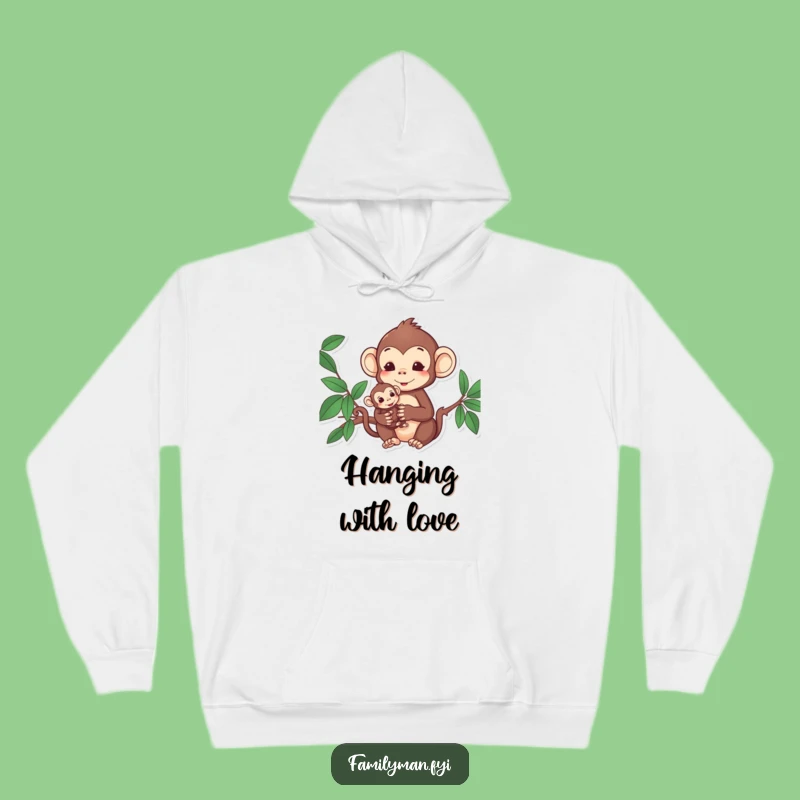 Funny Monkey Family Hoodie: Cozy Comfort for Loving Hearts