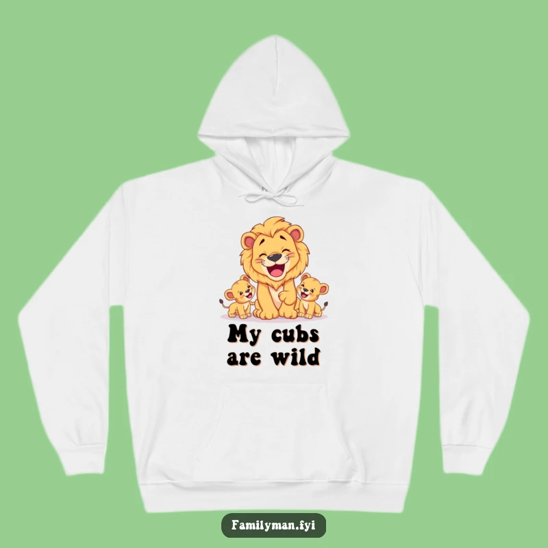 Funny Dad Lion Hoodie: Cozy Fatherhood Fun Gift