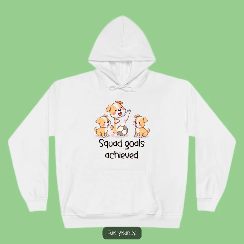 Cozy Funny Dog & Puppies Hoodie: Warmth and Whimsical Fun