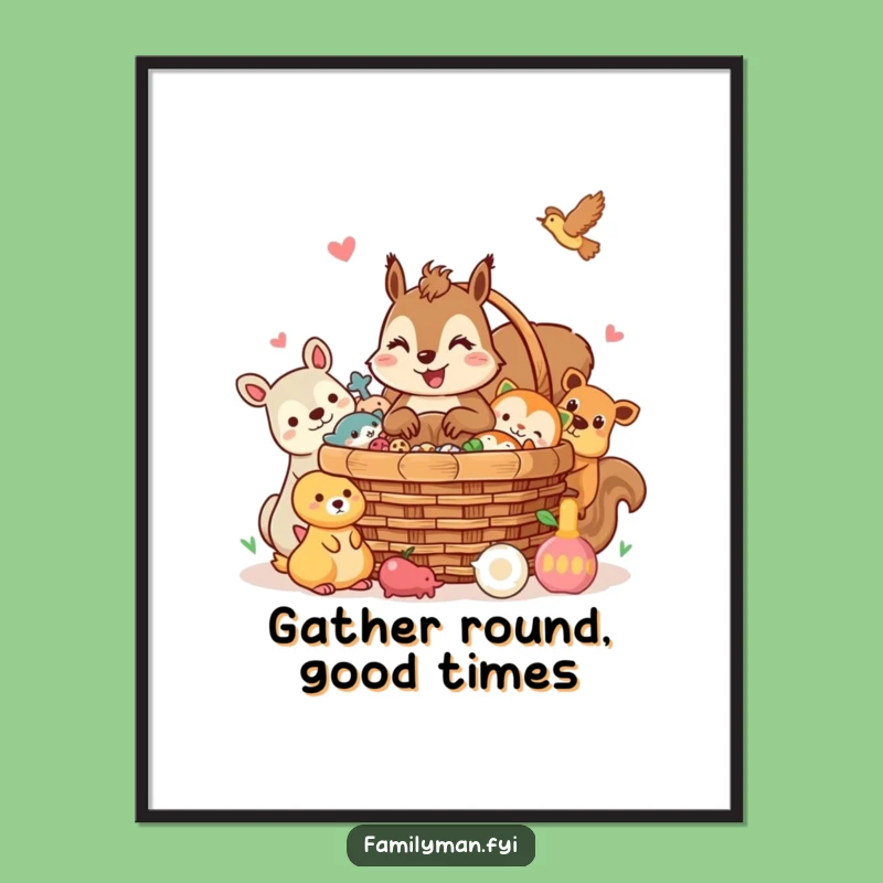 Free Printable Squirrel Wall Art: Charming Downloadable Decor for a Cozy Space!