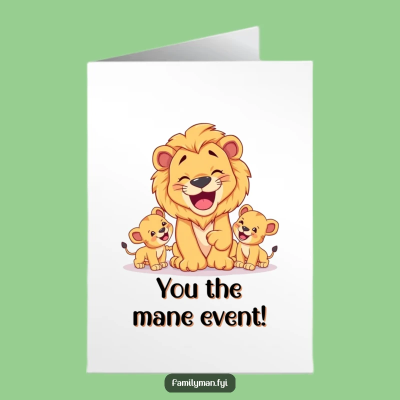 Free Printable Lion Congrats Card: Roaring Success Downloadable