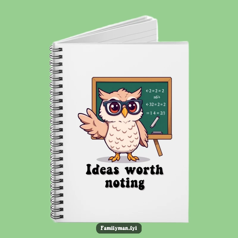 Funny Owl Professor Notebook: Lined Pages for Smart Ideas and Humor