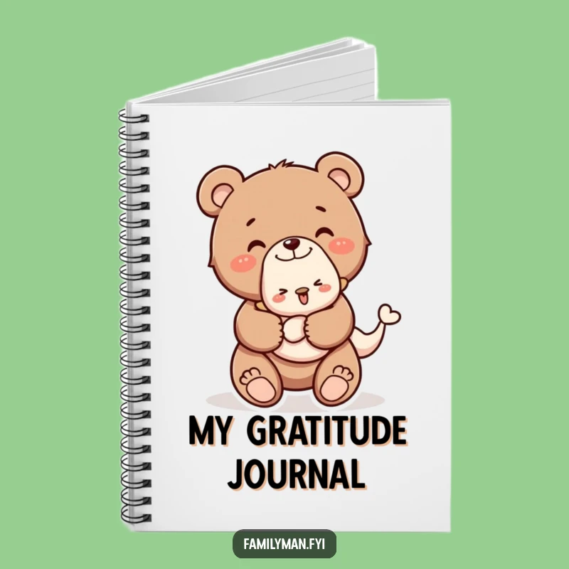 Funny Piggyback Bear Cub Notebook: Jot Down Sweet Thoughts