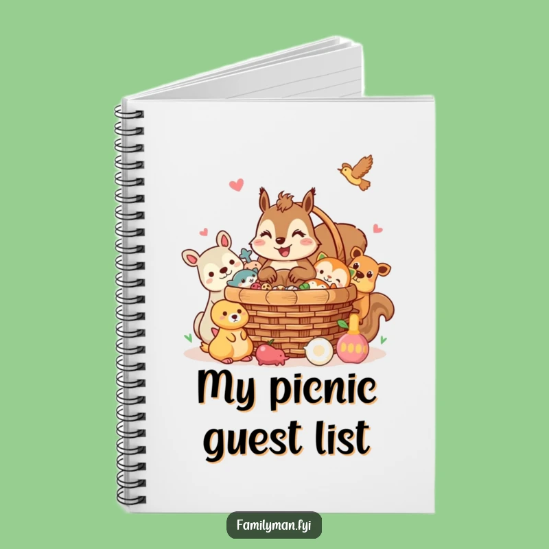Funny Squirrel Notebook: Picnic Plans Take Shape, Perfect Funny Gift for Organizers