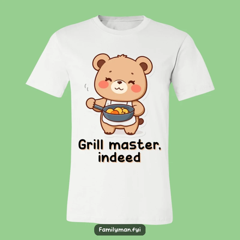 Funny Bear Chef T-Shirt - Happy Apron Cook Tee