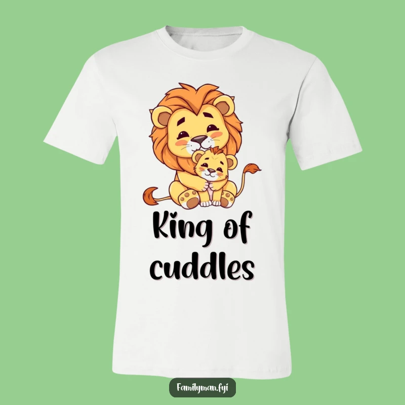 Funny Lion & Cub T-Shirt: Wear Royal Pride and Humor