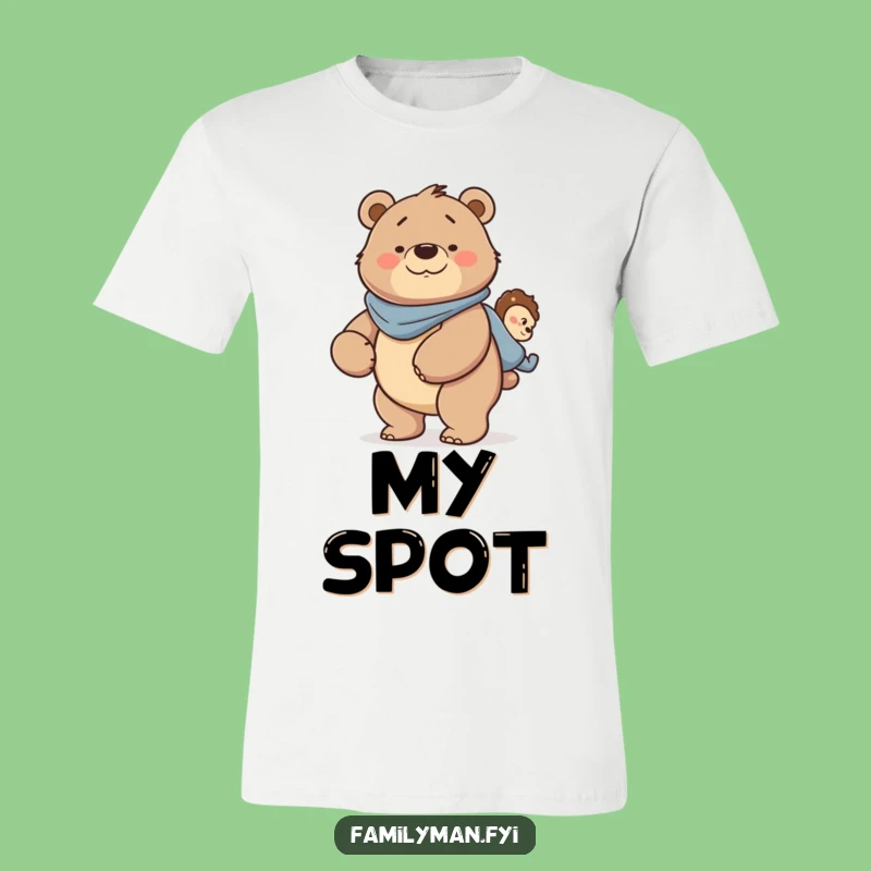 Funny Dad Bear T-Shirt - Strong Papa Bear Piggyback Tee Gift