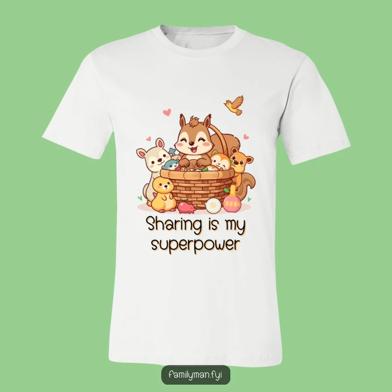 Funny Squirrel T-Shirt: Picnic Party, Friends Gathered, Ideal Funny Gift