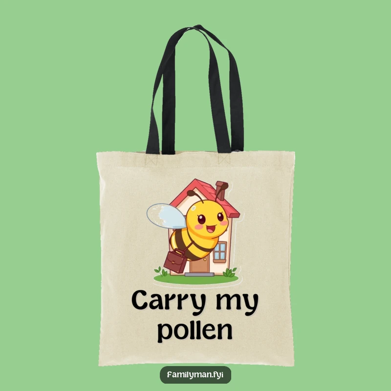 Funny Busy Bee Working Tote Bag - Practical & Humorous Career Gift