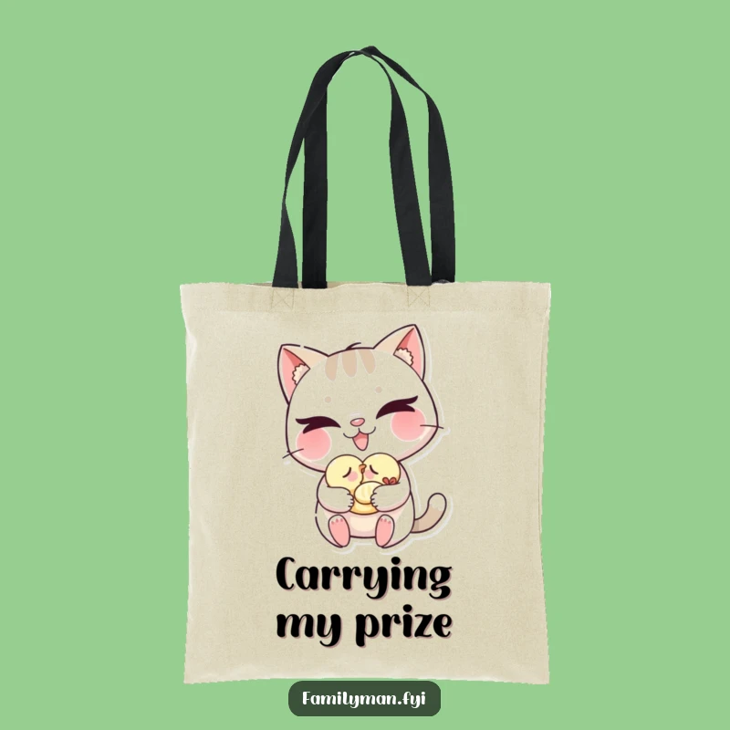 Funny Cat Tote Bag: Playful Nursemaid Carryall, Stylish and Funny Gift Tote